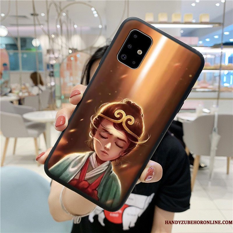 Hoesje Samsung Galaxy A71 Zakken Anti-fall Purper, Hoes Samsung Galaxy A71 Bescherming Telefoon Lovers