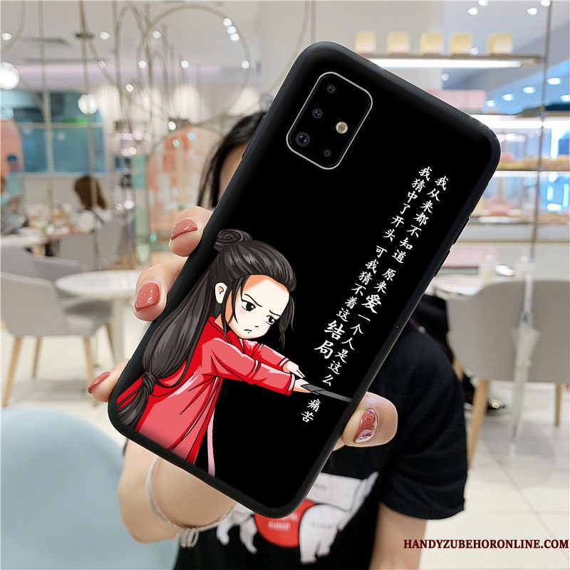 Hoesje Samsung Galaxy A71 Zakken Anti-fall Purper, Hoes Samsung Galaxy A71 Bescherming Telefoon Lovers