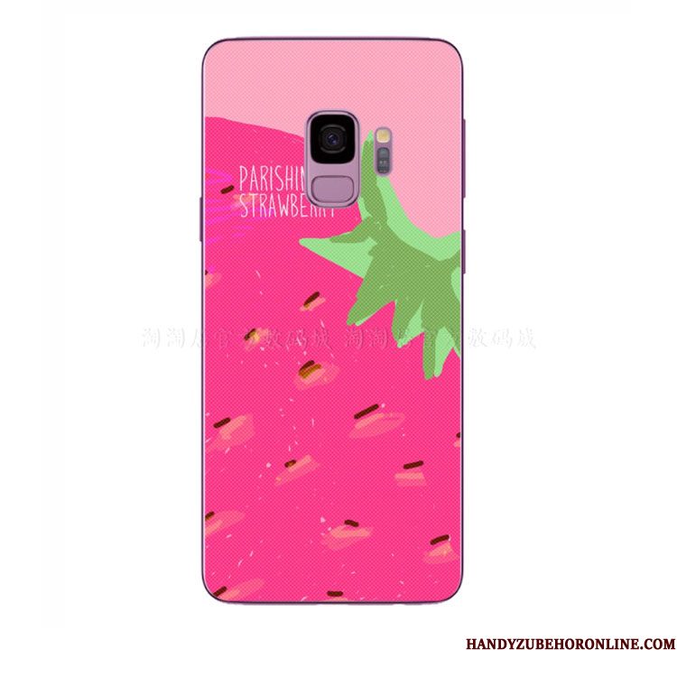 Hoesje Samsung Galaxy A8 2018 Vers Roze, Hoes Samsung Galaxy A8 2018 Aardbeitelefoon