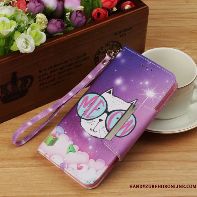 Hoesje Samsung Galaxy A8 2018 Zacht Hanger Grote, Hoes Samsung Galaxy A8 2018 Leer Kort Beren