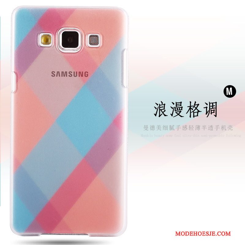 Hoesje Samsung Galaxy A8 Geschilderd Hard Groen, Hoes Samsung Galaxy A8 Bescherming Telefoon Schrobben