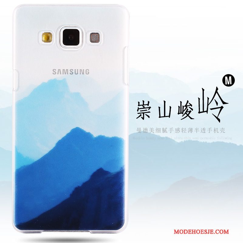 Hoesje Samsung Galaxy A8 Geschilderd Hard Groen, Hoes Samsung Galaxy A8 Bescherming Telefoon Schrobben