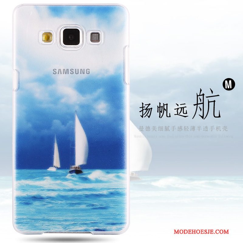 Hoesje Samsung Galaxy A8 Geschilderd Hard Groen, Hoes Samsung Galaxy A8 Bescherming Telefoon Schrobben