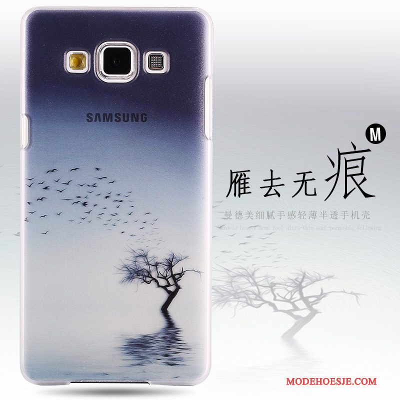 Hoesje Samsung Galaxy A8 Geschilderd Hard Groen, Hoes Samsung Galaxy A8 Bescherming Telefoon Schrobben