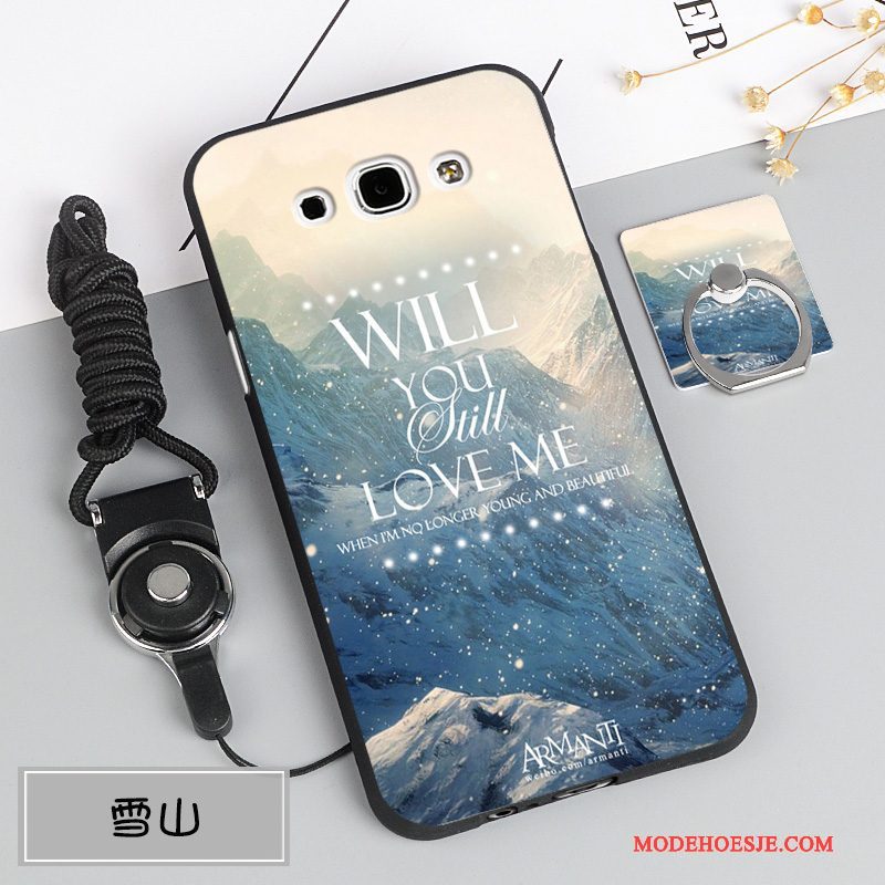 Hoesje Samsung Galaxy A8 Kleur Telefoon Anti-fall, Hoes Samsung Galaxy A8 Bescherming Trend