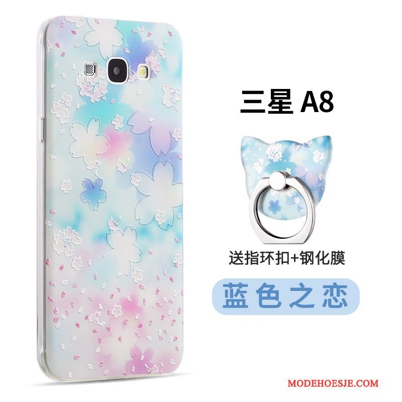 Hoesje Samsung Galaxy A8 Spotprent Anti-fall Trend, Hoes Samsung Galaxy A8 Zacht Persoonlijktelefoon