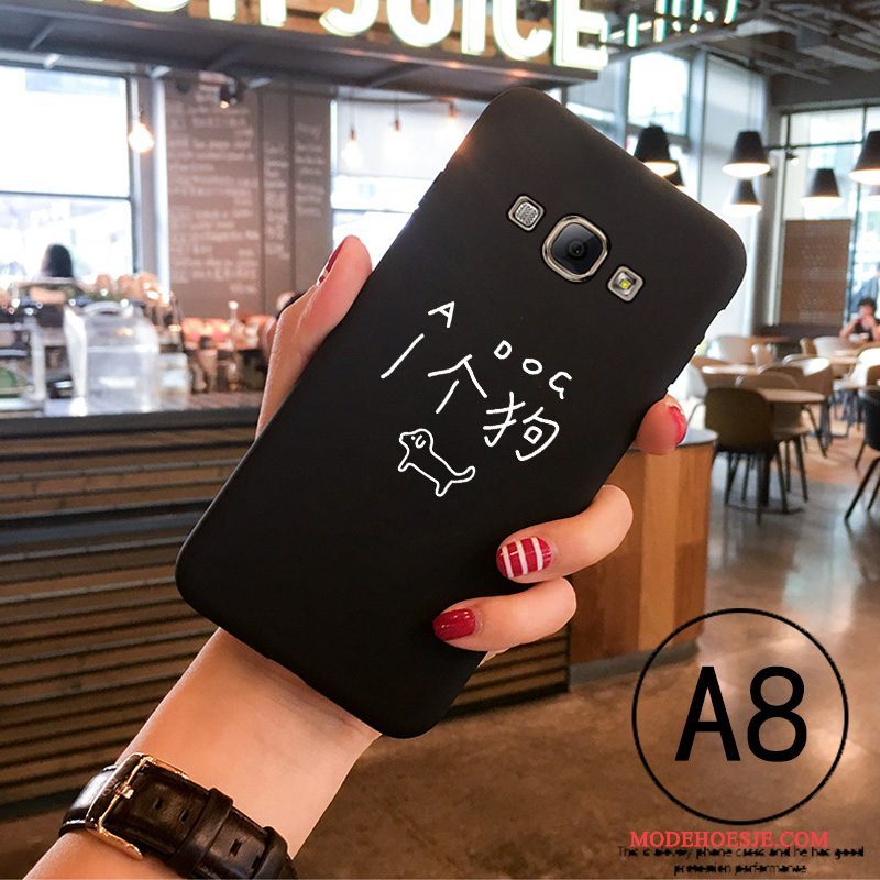 Hoesje Samsung Galaxy A8 Spotprent Trendtelefoon, Hoes Samsung Galaxy A8 Zacht Dun Schrobben