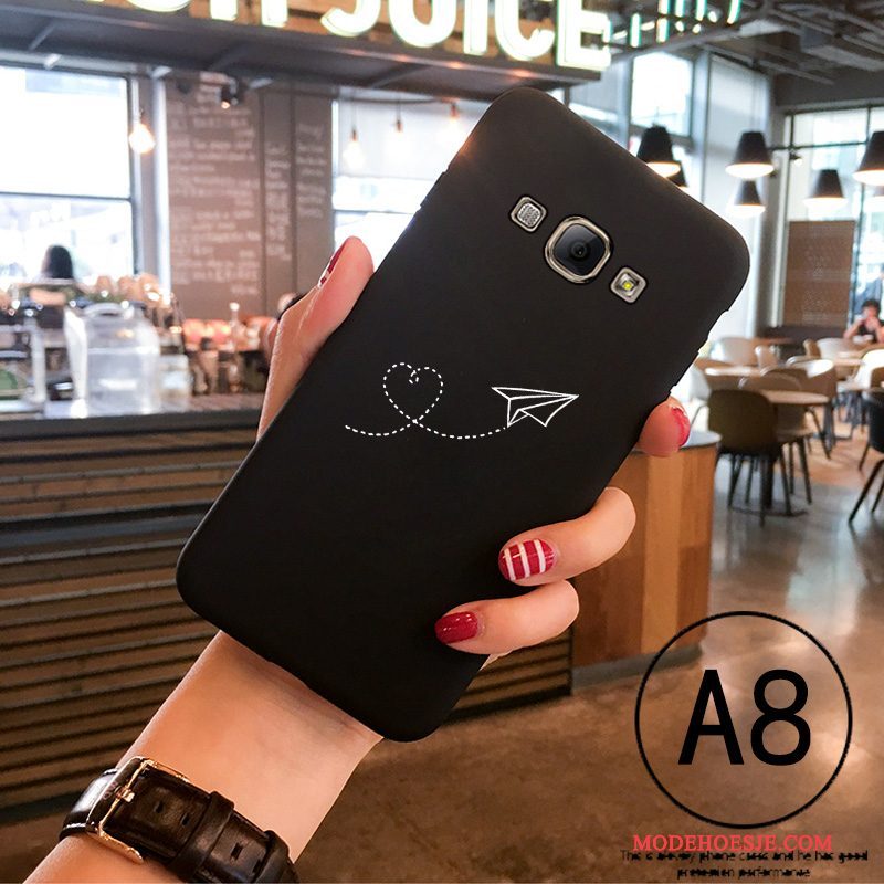 Hoesje Samsung Galaxy A8 Spotprent Trendtelefoon, Hoes Samsung Galaxy A8 Zacht Dun Schrobben