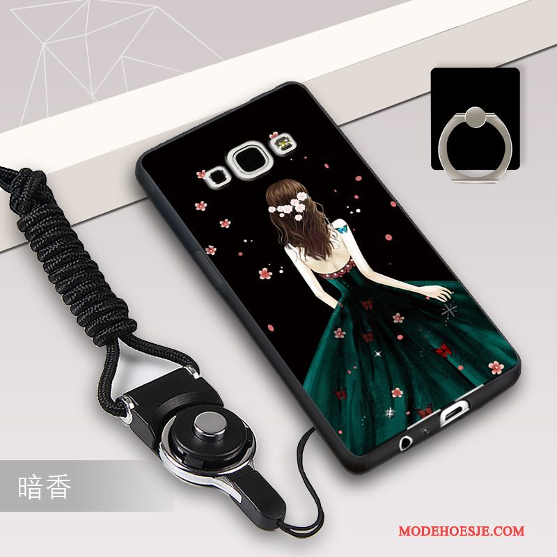 Hoesje Samsung Galaxy A8 Zacht Roodtelefoon, Hoes Samsung Galaxy A8 Bescherming Trend Hanger