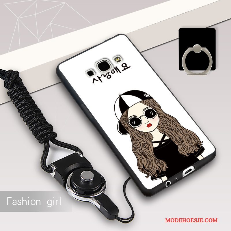 Hoesje Samsung Galaxy A8 Zacht Roodtelefoon, Hoes Samsung Galaxy A8 Bescherming Trend Hanger