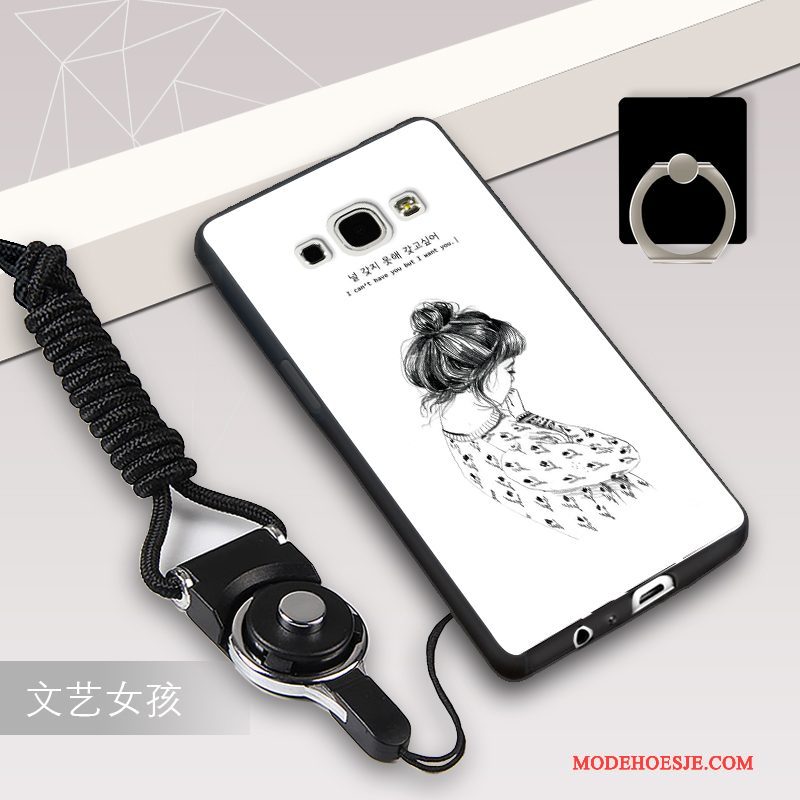 Hoesje Samsung Galaxy A8 Zacht Roodtelefoon, Hoes Samsung Galaxy A8 Bescherming Trend Hanger