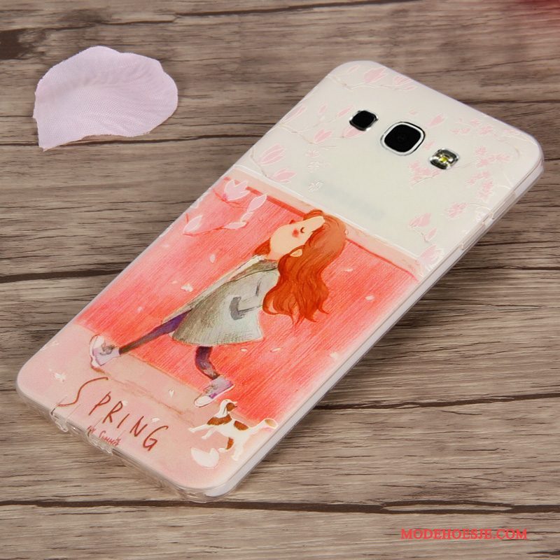 Hoesje Samsung Galaxy A8 Zacht Trend Anti-fall, Hoes Samsung Galaxy A8 Kleur Telefoon