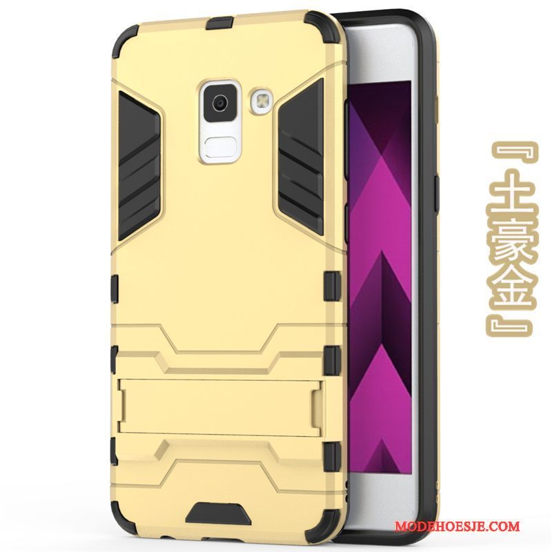 Hoesje Samsung Galaxy A8+ Zacht Trend Anti-fall, Hoes Samsung Galaxy A8+ Zakken Telefoon Hard