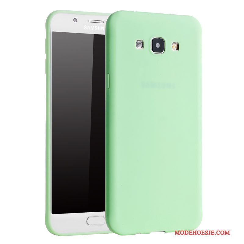 Hoesje Samsung Galaxy A8 Zacht Trend Omlijsting, Hoes Samsung Galaxy A8 Siliconen Duntelefoon