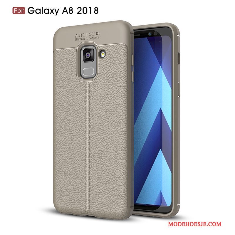 Hoesje Samsung Galaxy A8+ Zakken Eenvoudige Bedrijf, Hoes Samsung Galaxy A8+ Bescherming Telefoon Anti-fall