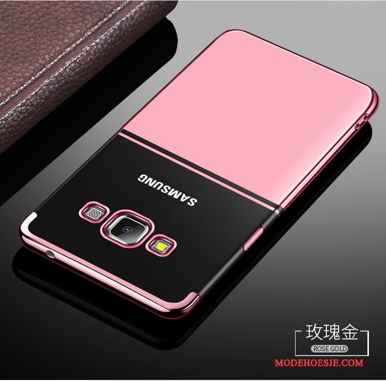 Hoesje Samsung Galaxy A8 Zakken Geel Hard, Hoes Samsung Galaxy A8 Bescherming Schrobbentelefoon