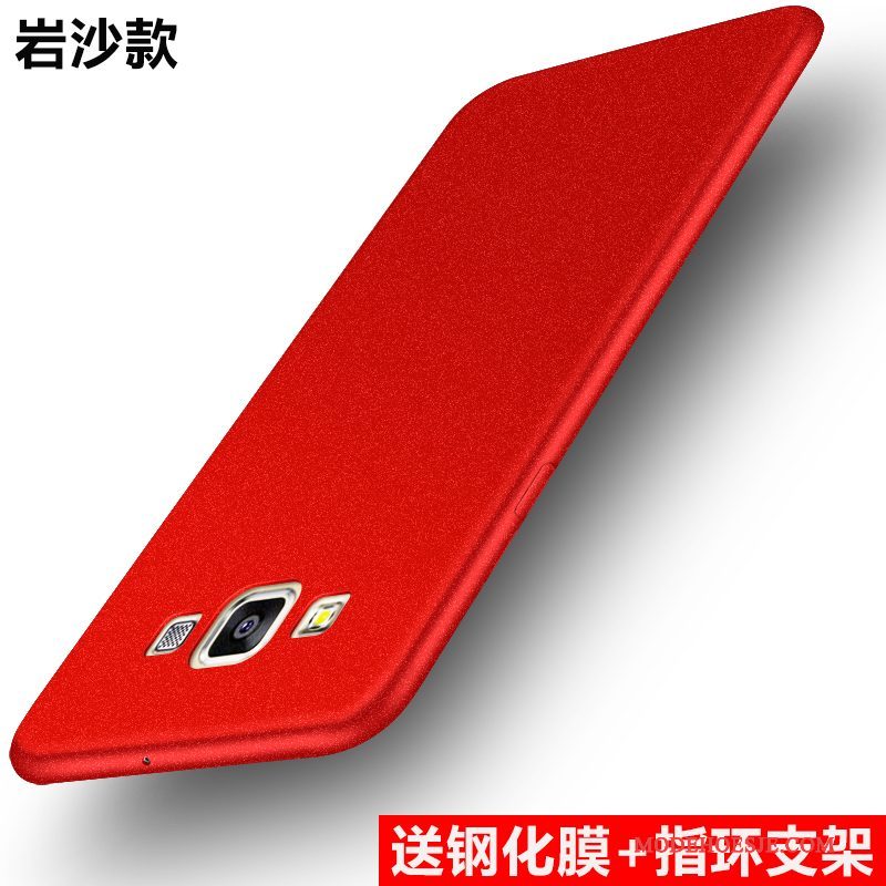 Hoesje Samsung Galaxy A8 Zakken Schrobbentelefoon, Hoes Samsung Galaxy A8 Siliconen Rood Anti-fall