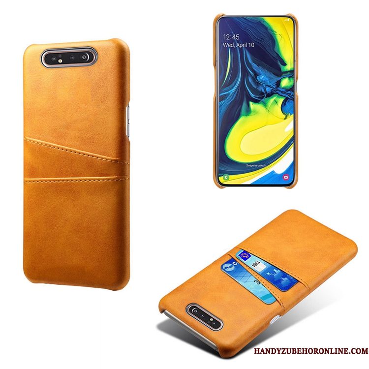 Hoesje Samsung Galaxy A80 Leer Telefoon Patroon, Hoes Samsung Galaxy A80 Scheppend Persoonlijk Kaart