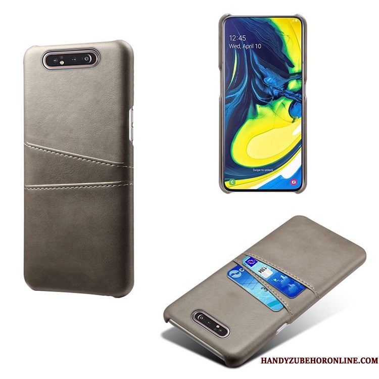 Hoesje Samsung Galaxy A80 Leer Telefoon Patroon, Hoes Samsung Galaxy A80 Scheppend Persoonlijk Kaart