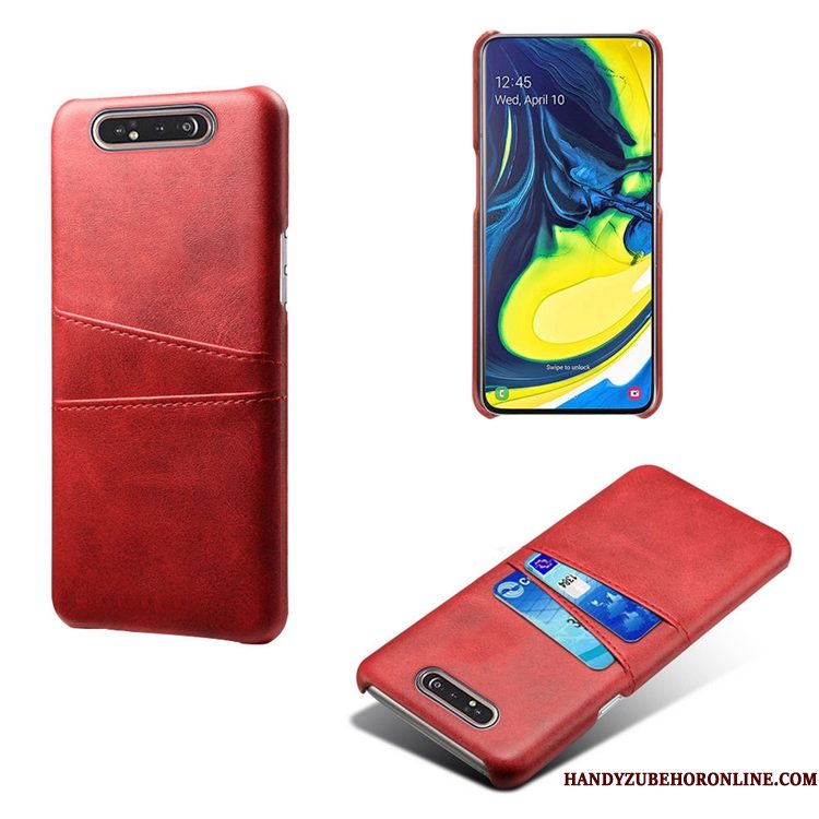 Hoesje Samsung Galaxy A80 Leer Telefoon Patroon, Hoes Samsung Galaxy A80 Scheppend Persoonlijk Kaart