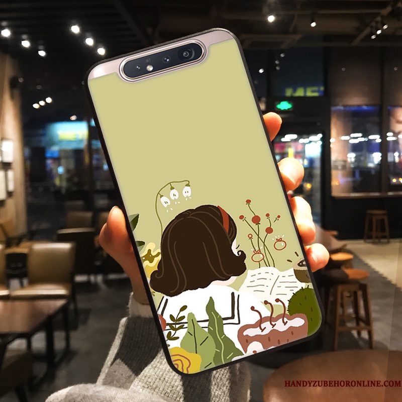 Hoesje Samsung Galaxy A80 Spotprent Khaki Pas, Hoes Samsung Galaxy A80 Bescherming Telefoon