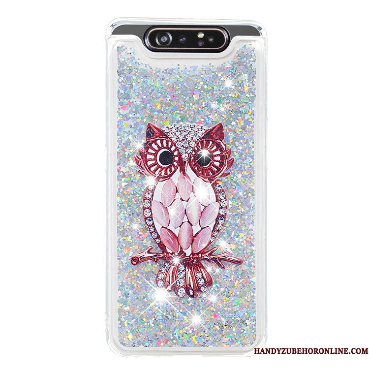 Hoesje Samsung Galaxy A80 Zacht Trend Goud, Hoes Samsung Galaxy A80 Zakken Hangertelefoon