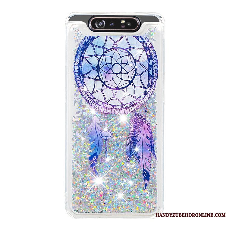 Hoesje Samsung Galaxy A80 Zacht Trend Goud, Hoes Samsung Galaxy A80 Zakken Hangertelefoon