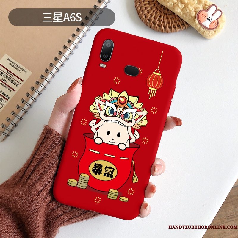 Hoesje Samsung Galaxy A8s Bescherming Dun Anti-fall, Hoes Samsung Galaxy A8s Mode Schrobben Chinese Stijl