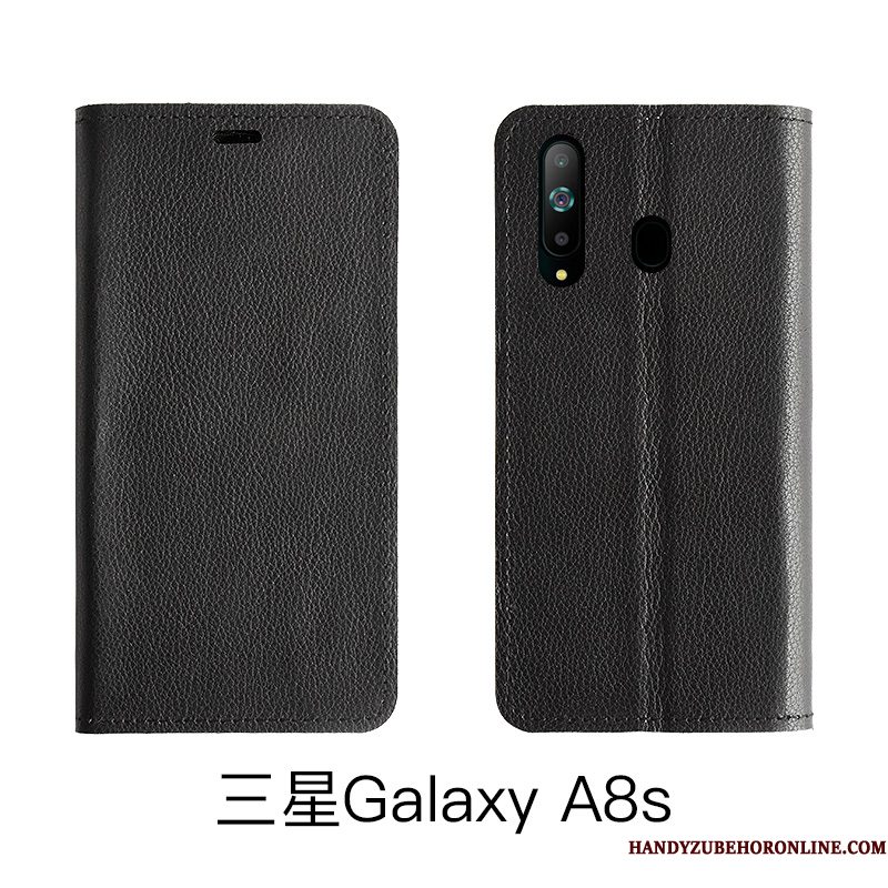 Hoesje Samsung Galaxy A8s Bescherming Telefoon High End, Hoes Samsung Galaxy A8s Zakken Rood Koe