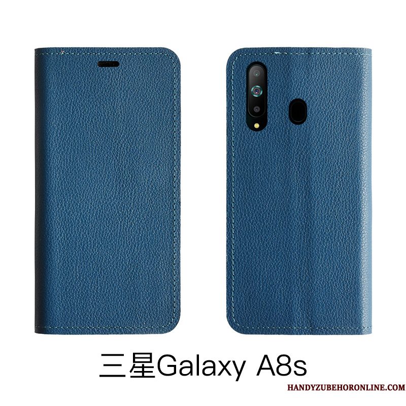 Hoesje Samsung Galaxy A8s Bescherming Telefoon High End, Hoes Samsung Galaxy A8s Zakken Rood Koe