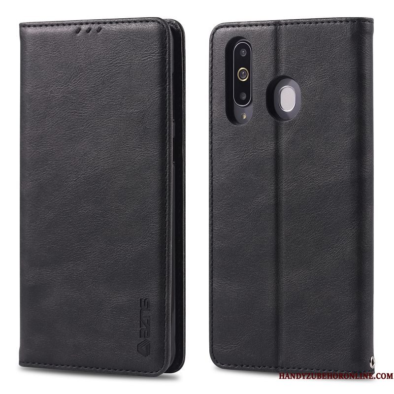 Hoesje Samsung Galaxy A8s Folio Elegante Bedrijf, Hoes Samsung Galaxy A8s Bescherming Hanger Kaart