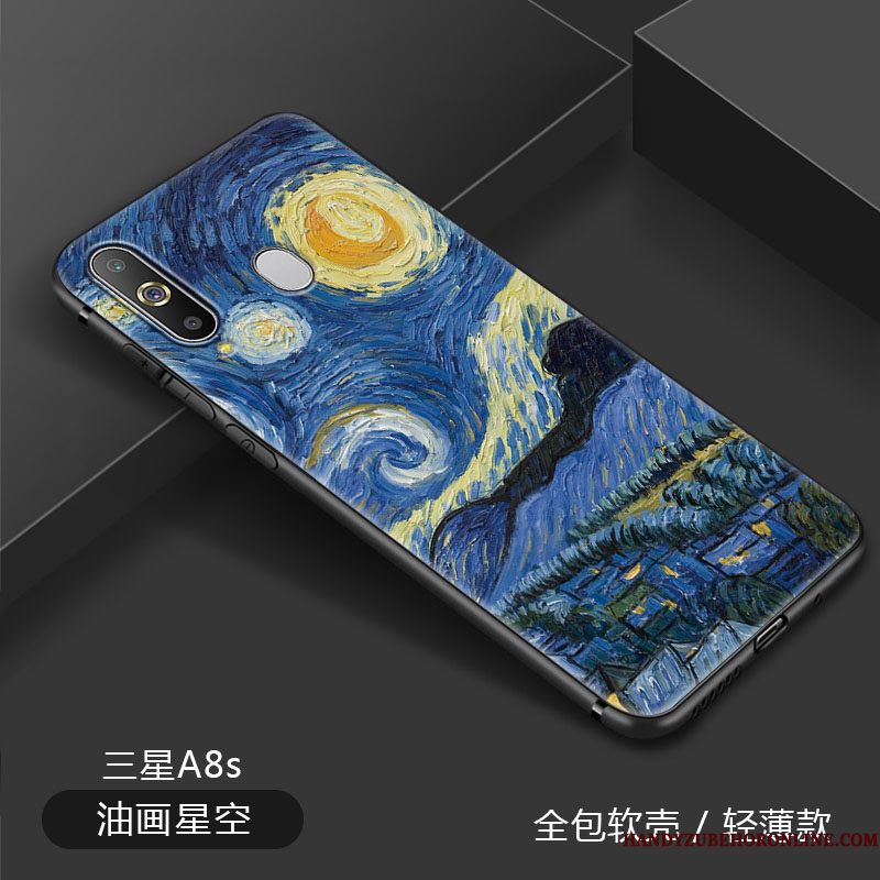 Hoesje Samsung Galaxy A8s Nacht Kunst, Hoes Samsung Galaxy A8s Telefoon Eenvoudige