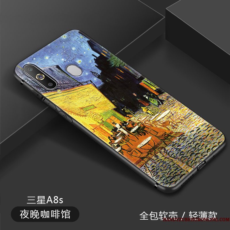 Hoesje Samsung Galaxy A8s Nacht Kunst, Hoes Samsung Galaxy A8s Telefoon Eenvoudige