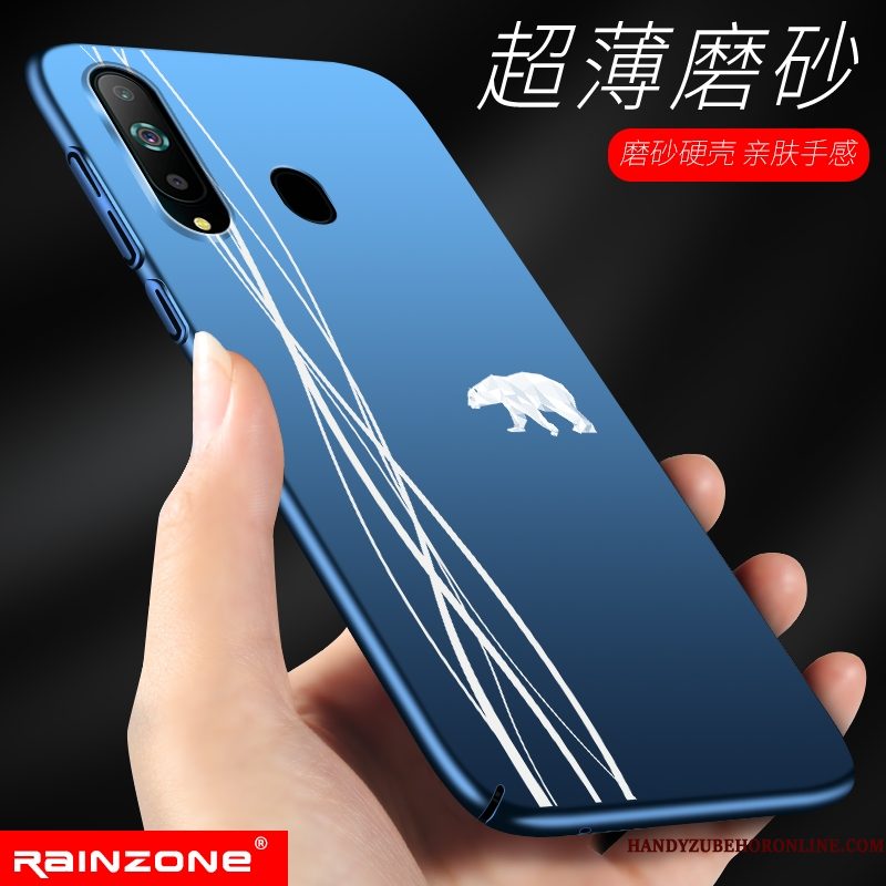 Hoesje Samsung Galaxy A8s Scheppend Schrobben Blauw, Hoes Samsung Galaxy A8s Bescherming Persoonlijktelefoon