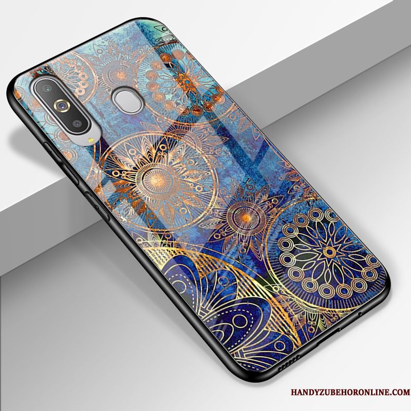 Hoesje Samsung Galaxy A8s Siliconen Glas Anti-fall, Hoes Samsung Galaxy A8s Geschilderd Roodtelefoon