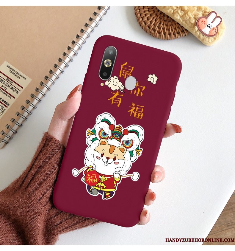 Hoesje Samsung Galaxy A8s Siliconen Telefoon Trend, Hoes Samsung Galaxy A8s Zacht Rat Chinese Stijl