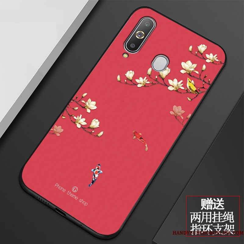 Hoesje Samsung Galaxy A8s Zacht Mini Roze, Hoes Samsung Galaxy A8s Zakken Kunst Vers