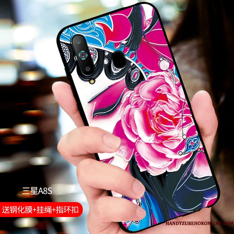 Hoesje Samsung Galaxy A8s Zacht Persoonlijk Pas, Hoes Samsung Galaxy A8s Bescherming Blauw Anti-fall