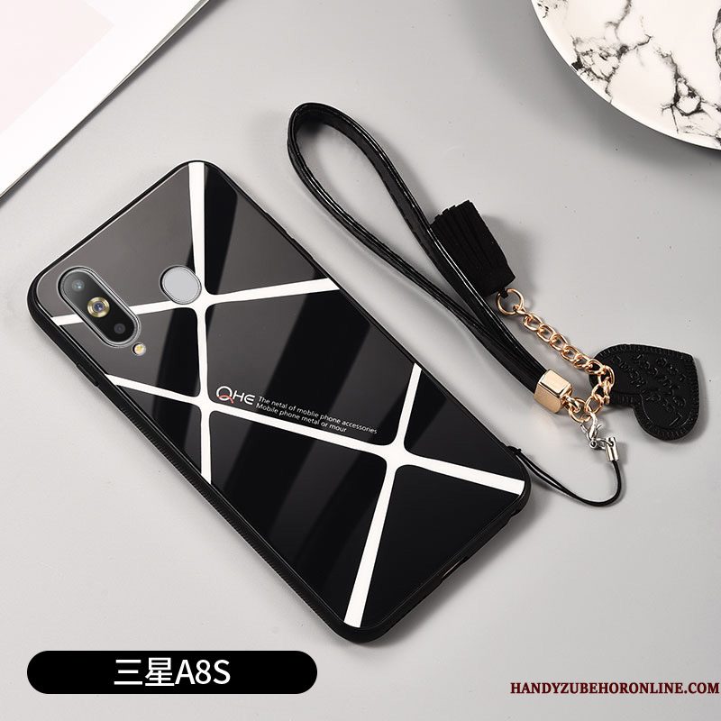 Hoesje Samsung Galaxy A8s Zakken Anti-fall Trendy Merk, Hoes Samsung Galaxy A8s Scheppend Lovers Eenvoudige