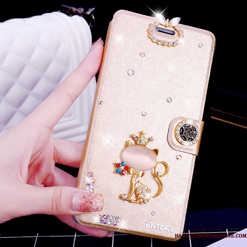 Hoesje Samsung Galaxy A9 2018 Bescherming Telefoon Trend, Hoes Samsung Galaxy A9 2018 Strass Roze Anti-fall