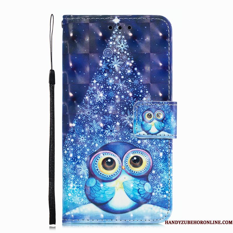 Hoesje Samsung Galaxy A9 2018 Folio Telefoon Rood, Hoes Samsung Galaxy A9 2018 Leer