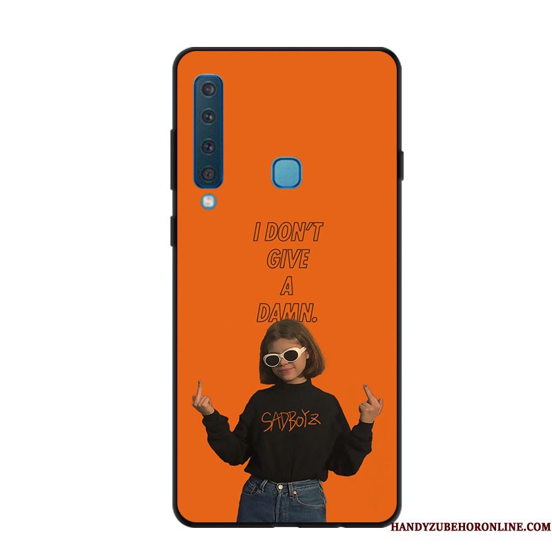 Hoesje Samsung Galaxy A9 2018 Spotprent Telefoon Wit, Hoes Samsung Galaxy A9 2018 Bescherming Schrobben Trendy Merk