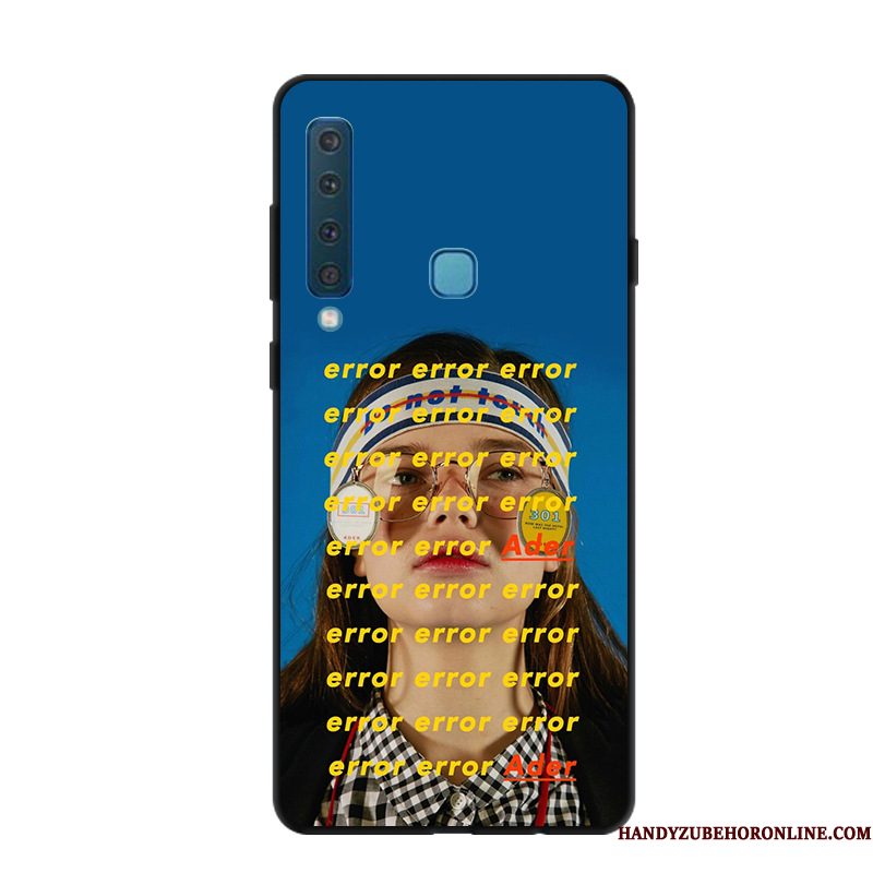 Hoesje Samsung Galaxy A9 2018 Spotprent Telefoon Wit, Hoes Samsung Galaxy A9 2018 Bescherming Schrobben Trendy Merk