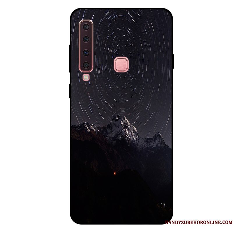 Hoesje Samsung Galaxy A9 2018 Zacht Schrobbentelefoon, Hoes Samsung Galaxy A9 2018 Bescherming Anti-fall Purper