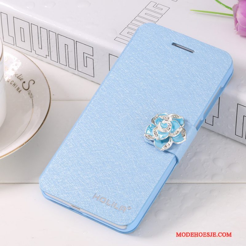Hoesje Samsung Galaxy A9 Bescherming Blauw Hard, Hoes Samsung Galaxy A9 Folio Anti-falltelefoon