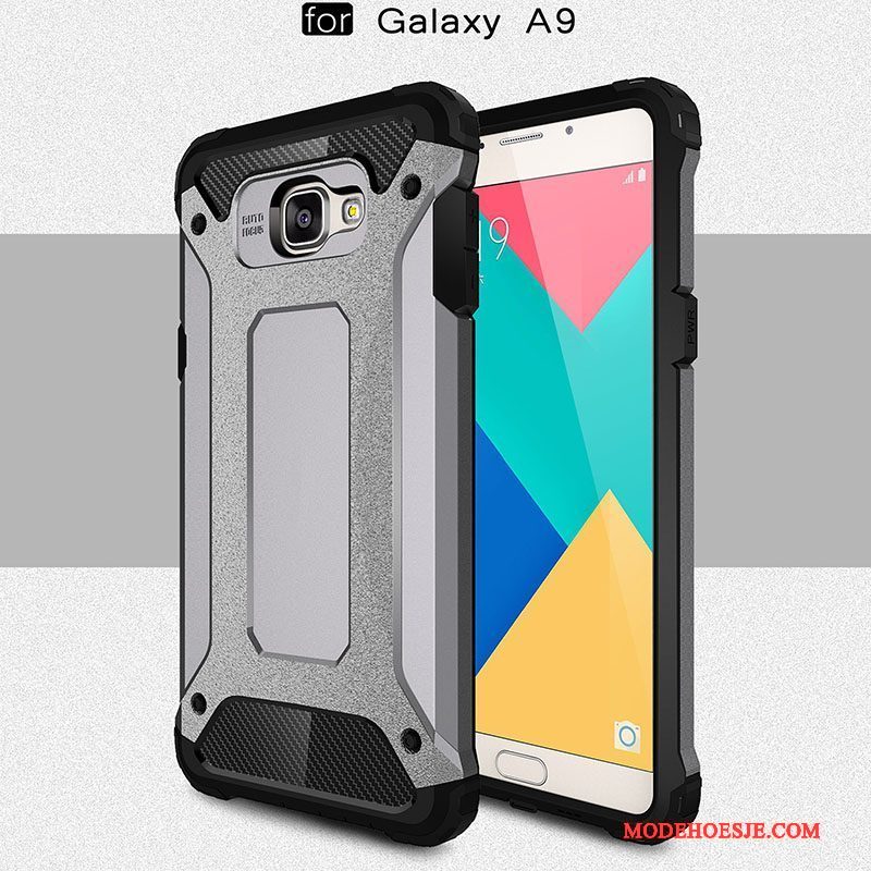 Hoesje Samsung Galaxy A9 Siliconen Hoge Anti-fall, Hoes Samsung Galaxy A9 Zakken Telefoon Mesh