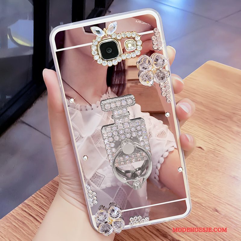 Hoesje Samsung Galaxy A9 Zakken Telefoon Hanger, Hoes Samsung Galaxy A9 Bescherming Persoonlijk Goud