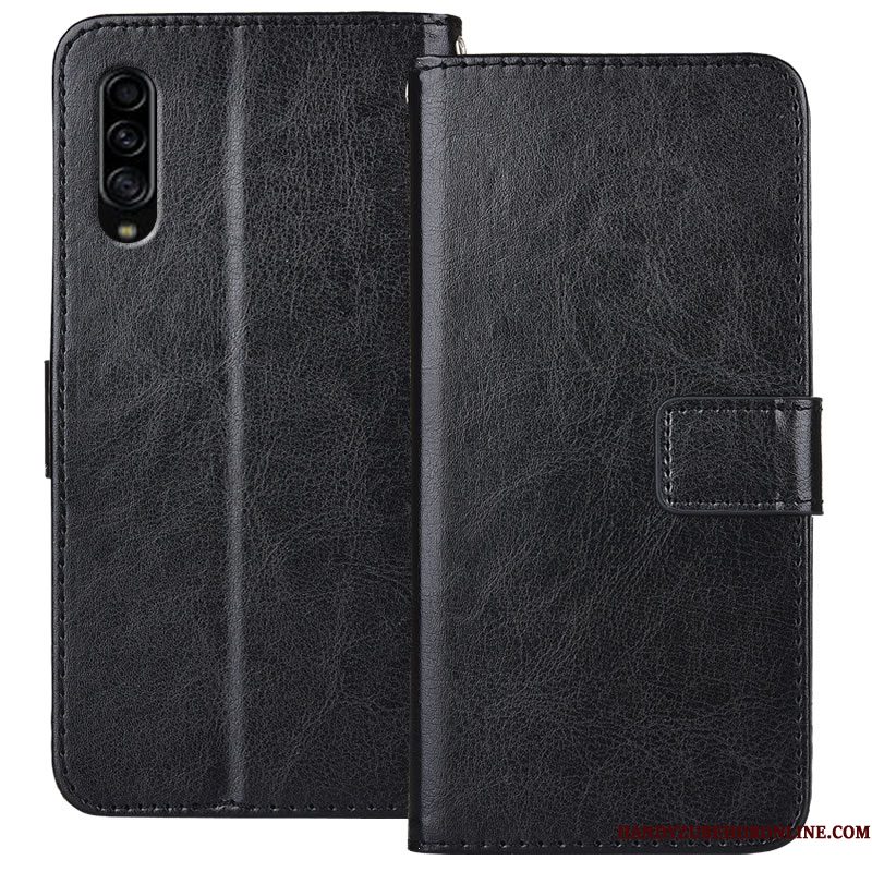 Hoesje Samsung Galaxy A90 5g Folio Telefoon Goud, Hoes Samsung Galaxy A90 5g Zacht Anti-fall