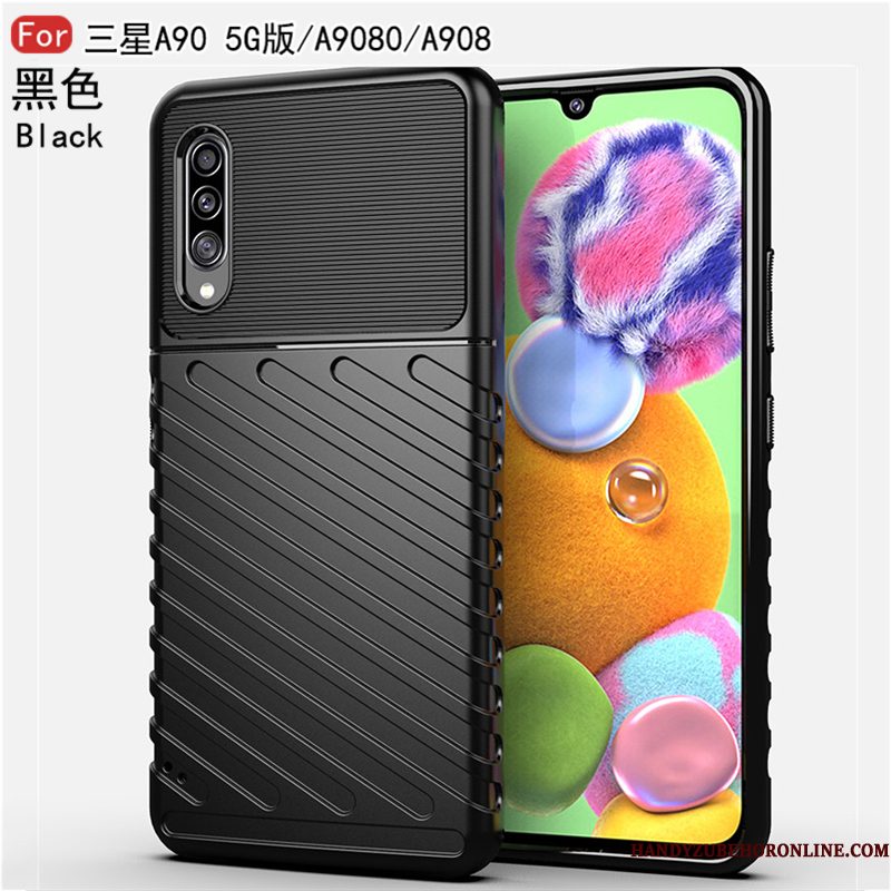 Hoesje Samsung Galaxy A90 5g Zacht Eenvoudige Net Red, Hoes Samsung Galaxy A90 5g Bescherming Slank Anti-fall