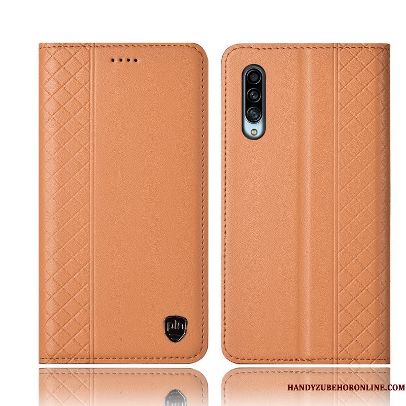 Hoesje Samsung Galaxy A90 5g Zakken Anti-falltelefoon, Hoes Samsung Galaxy A90 5g Folio Geel